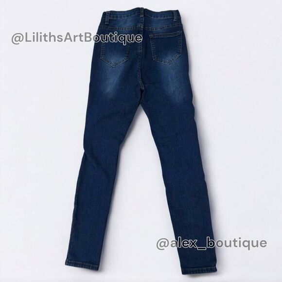 High Rise Ripped Skinny Jeans(A019)-Size 3/26 for Women - Picture 5 of 9